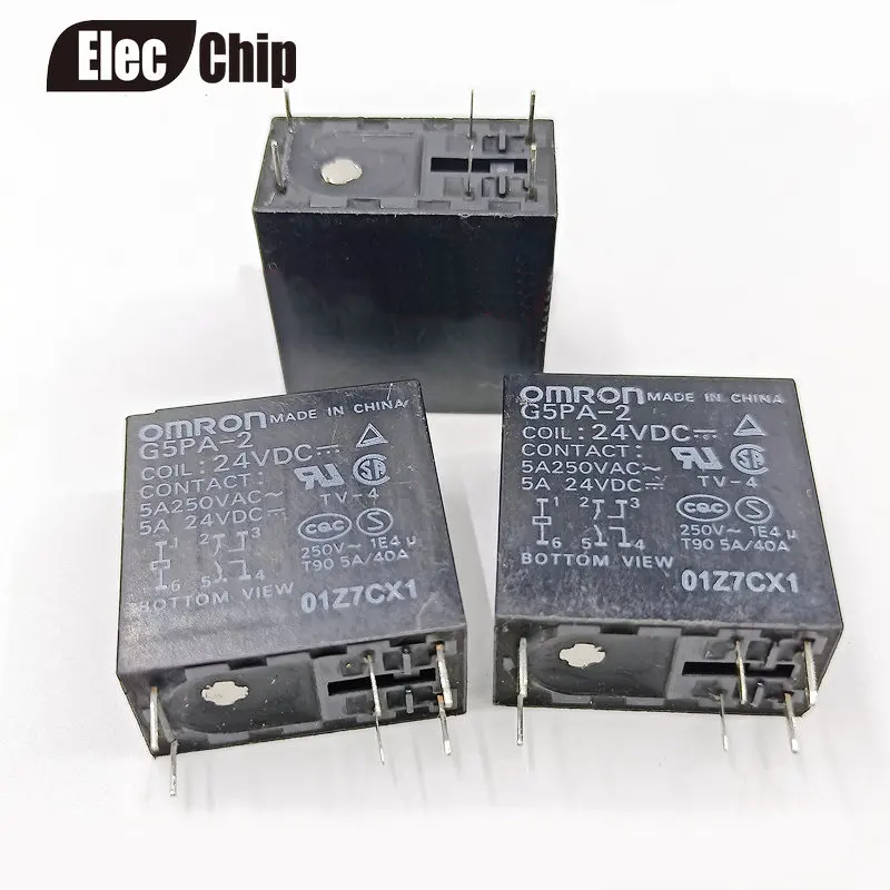 

5pcs/lot relay G5PA-2-24VDC G5PA-2-24V G5PA-2 24VDC 5A DIP-6