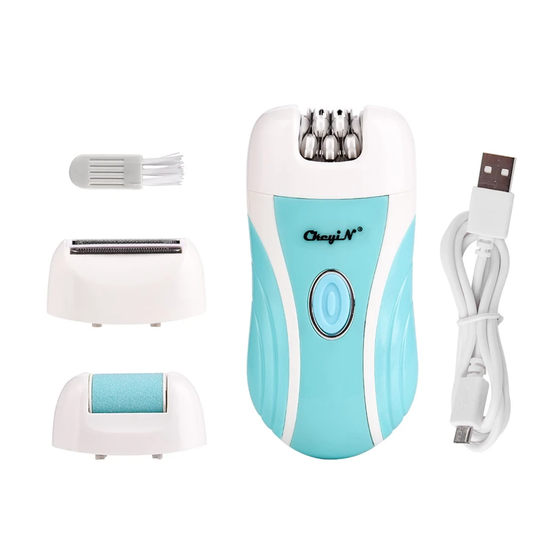 100-240V 3 In 1 Lady Shaver Epilator Electric Shaving Hair Removal Women USB Rechargeable Trimmer Bikini Body depilator Women 40