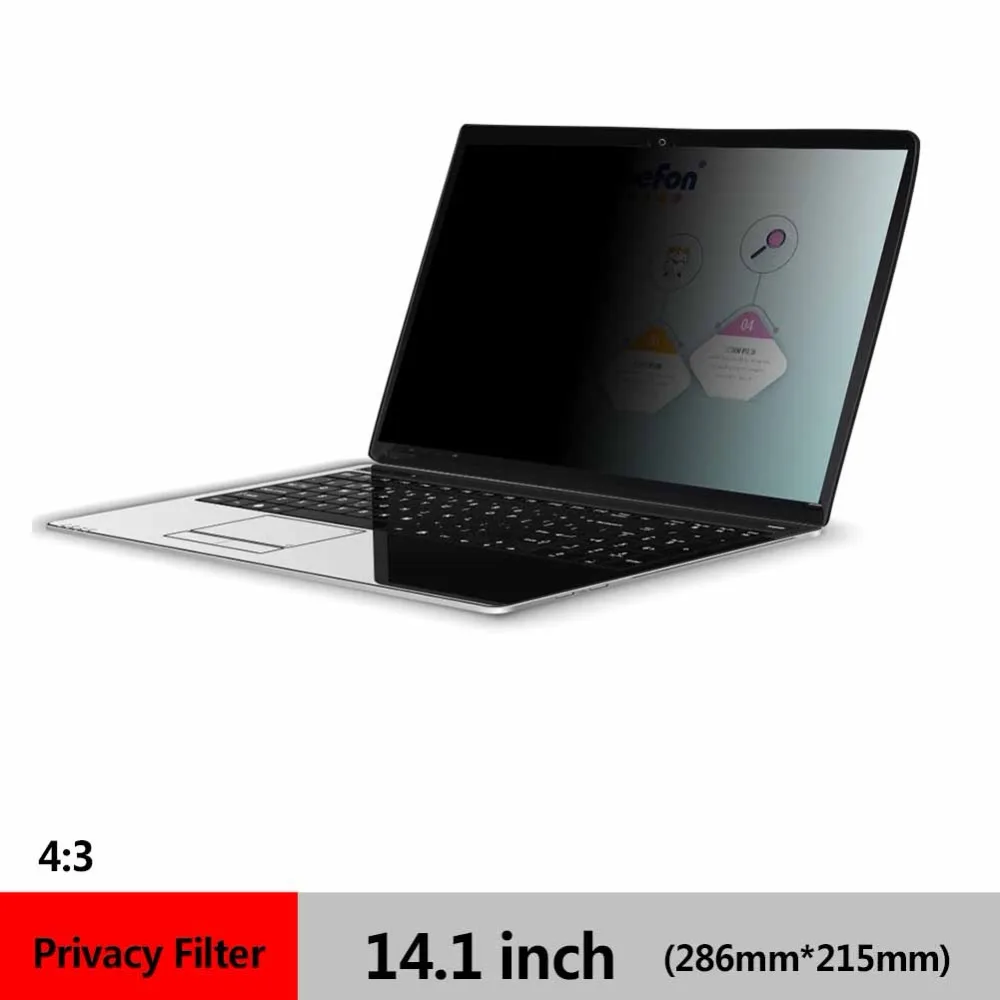 En Ligne Befon 14.1 pouce 43 Privacy Filtre Anti Glar Écran De Protection film pour Écran Large Écran D ordinateur Portable Protecteur 286mm * 215mm