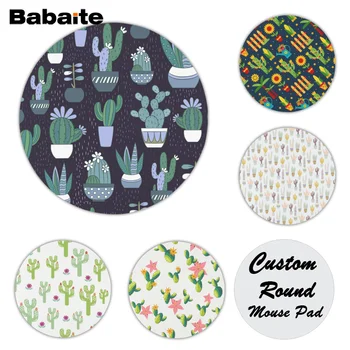 

Babaite Cool New Cactus and Flowers Comfort Mouse Mat Gaming Mousepad Size for 20x20cm 22x22cm Rubber Mousemats