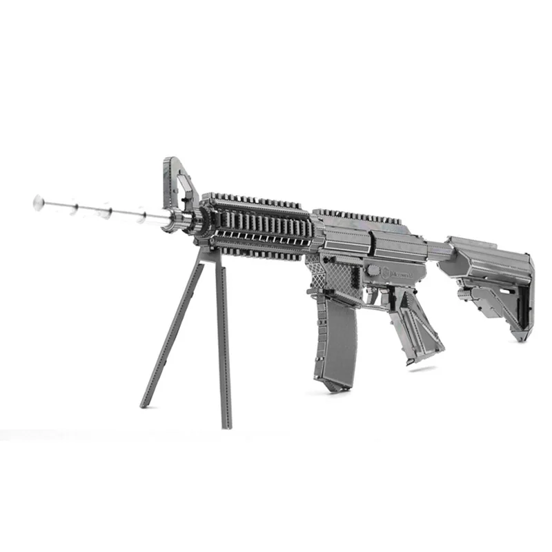 Металлическая нано головоломка 3D 21 см M4A8 модель оружия карбина G001 лазерная