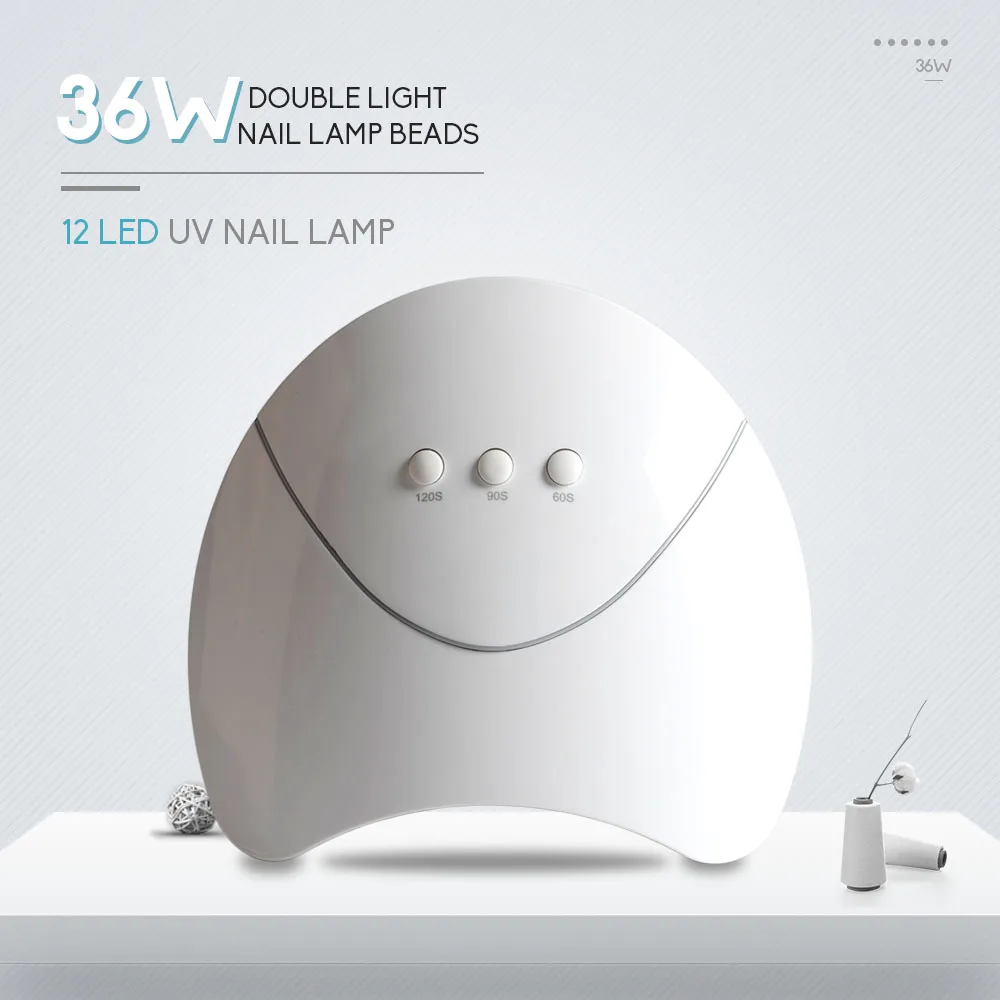 

36W Nail Dryer LCD Display 12 LED Nail Dryer Lamp For manicure Gel Polish Auto Sensor Timer Fast Curing All Gel Varnish