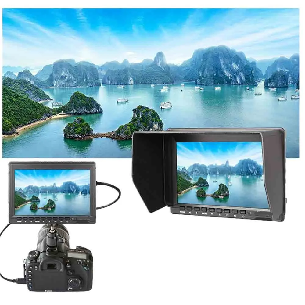 Новый 7 &quotPro Broadcast с HD HDMI SDI входом 1280*800 IPS полевой hd монитор пиковый фильтр 5D II