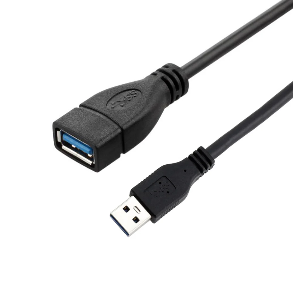 Удлинительный Кабель USB 3 0 м 5 10 A male to female для ПК ноутбука (медный проводник + foiling AL