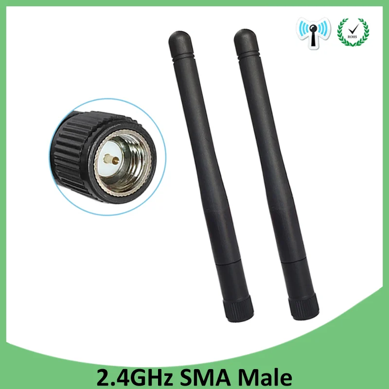 

20pcs 2.4GHz WIFI Antenna 2dBi-3dbi Aerial SMA Male connector wi fi antena 2.4 ghz antenne wi-fi for Wireless Router antenas