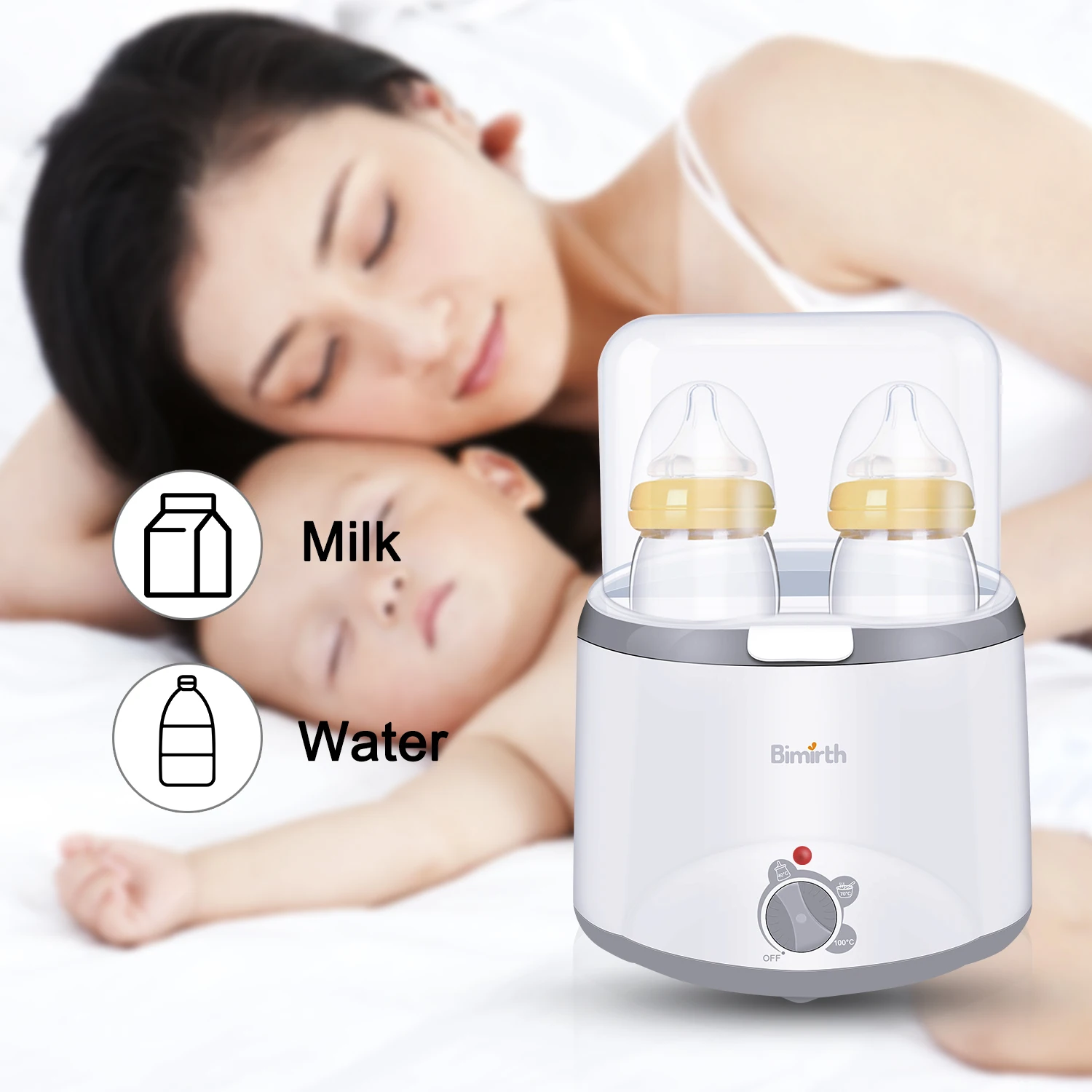 

2019 New Multi-functional Breast Milk Heater Electronic Baby Bottle Warmer Breast Sterilizer US Plug