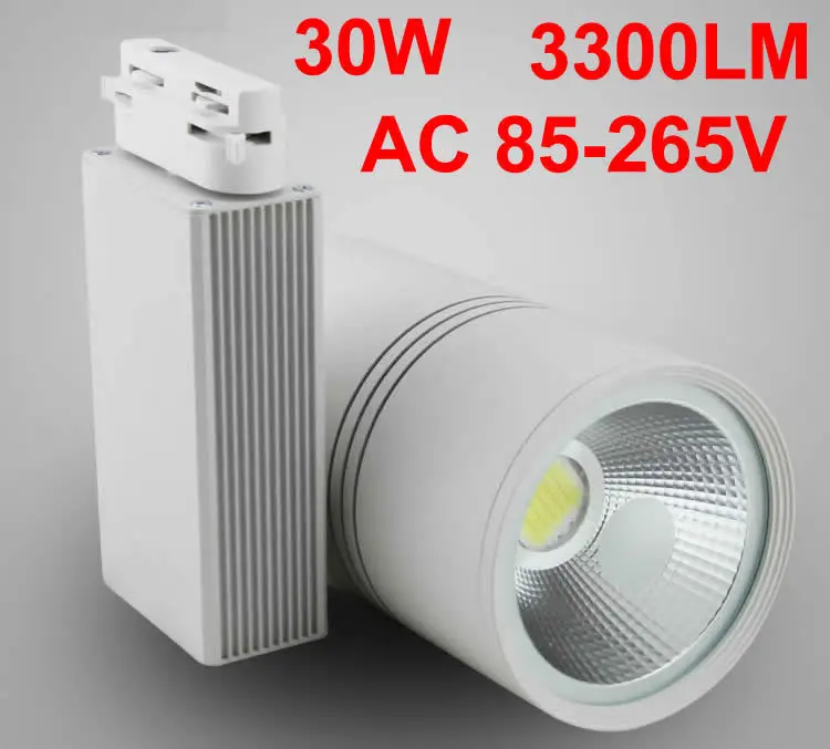 

Dimmable Led Track Light 30W 3300LM Industrial Led Spot Light Track Rail 220V 230V 110V 240V Clothing Store Display Lighting