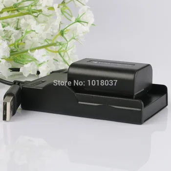 

LANFULANG NP-FV50 Battery and Ultra Slim Micro USB Battery Charger for Sony FDR-AX30 FDR-AX33 HDR-CX150 HDR-CX900