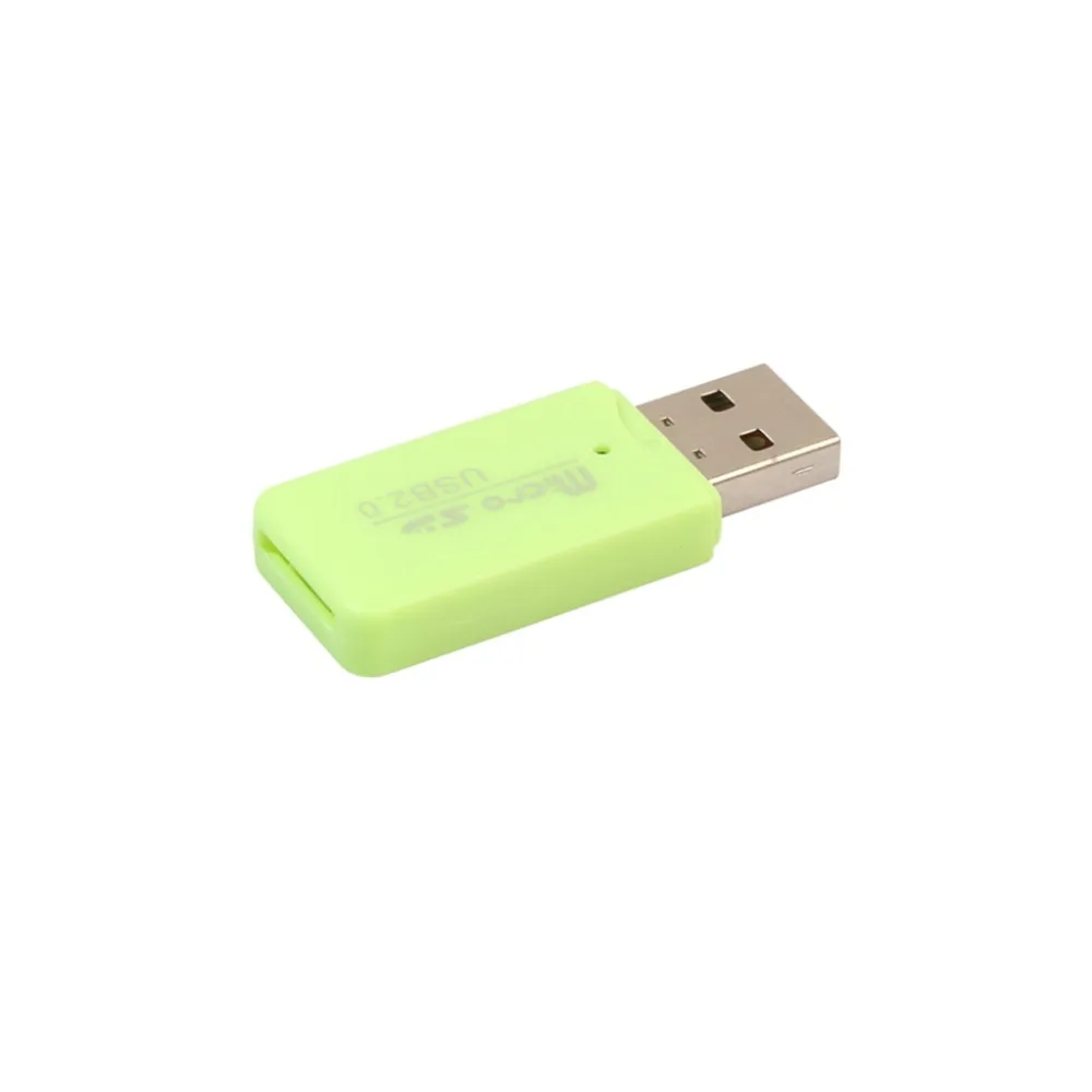 5 шт./упак. Mini USB 2,0 кардридер для Micro SD карты TF адаптер Plug and Play для планшетных ПК случайный цвет