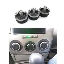 3 pçs/set botão Ar Condicionado AC Knob 6 Aquecedor Controle de Temperatura Botões Para Mazda 2006 para 2015 Acessórios Do Carro