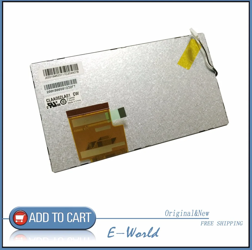 КПП claa062la01cw оригинальный и новый 6.2 дюймов ЖК-дисплей экран claa062la01 CW для автомобиля DVD ЖК-дисплей экран Бесплатная доставка