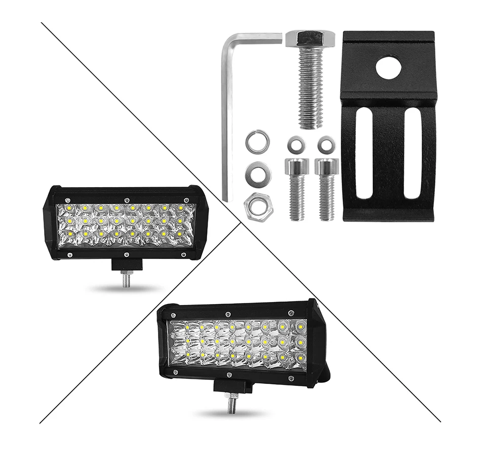 JOGMACHINE 4, 12, 15 дюймов, 18 Вт, 36 Вт, 72 Вт, 126 Вт светодиодный рабочий светильник светодиодный светильник для мотоцикла, трактора, лодки, внедорожника, 4WD, 4х4, грузовика, внедорожника, ATV