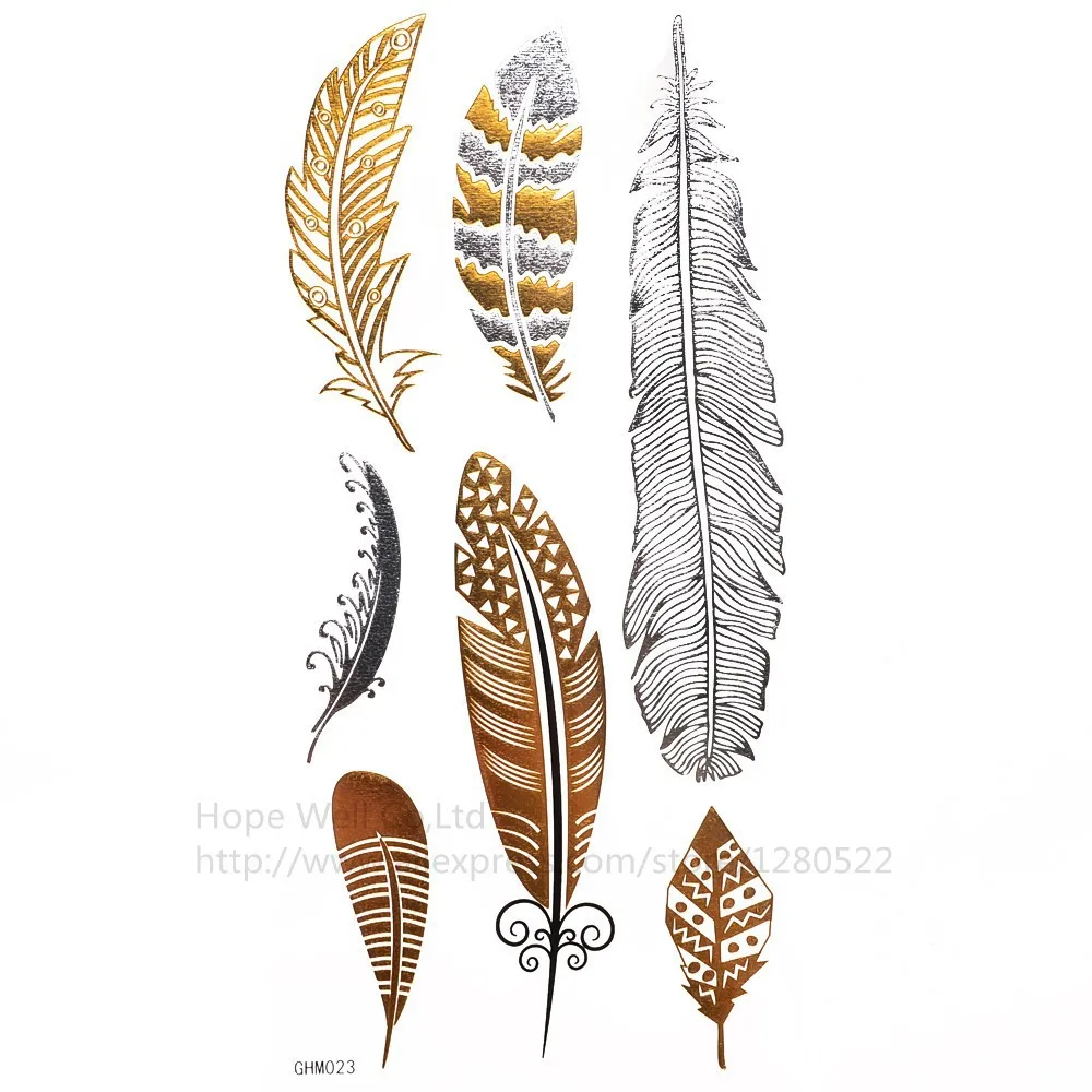 Etiqueta do Tatuagem de Metal Calor cm Metálico Faça Você Mesmo Tatuagem Temporária Ouro 12 Modelos Wholesale12pcs 21 x 10.5 4 Tatuagens temporárias