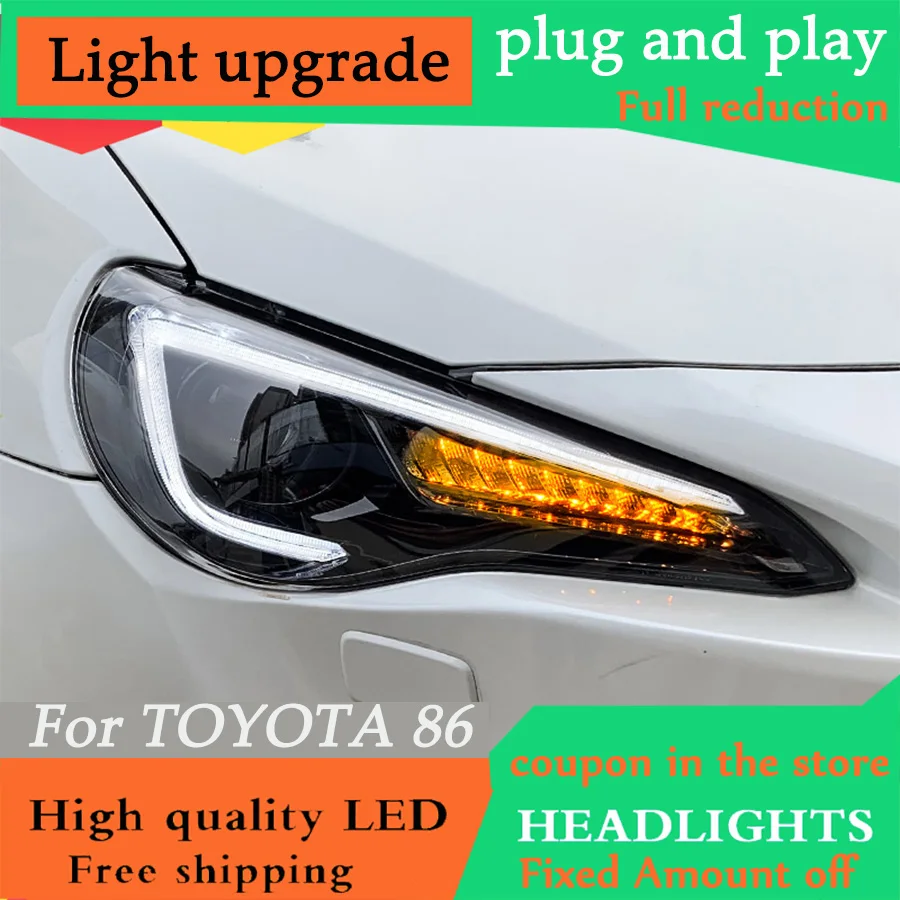 D-YL Стайлинг автомобиля для Toyota 86 фары 2012-2018 FT GT FT86 GT86 Subaru BRZ лампы светодиодные фар