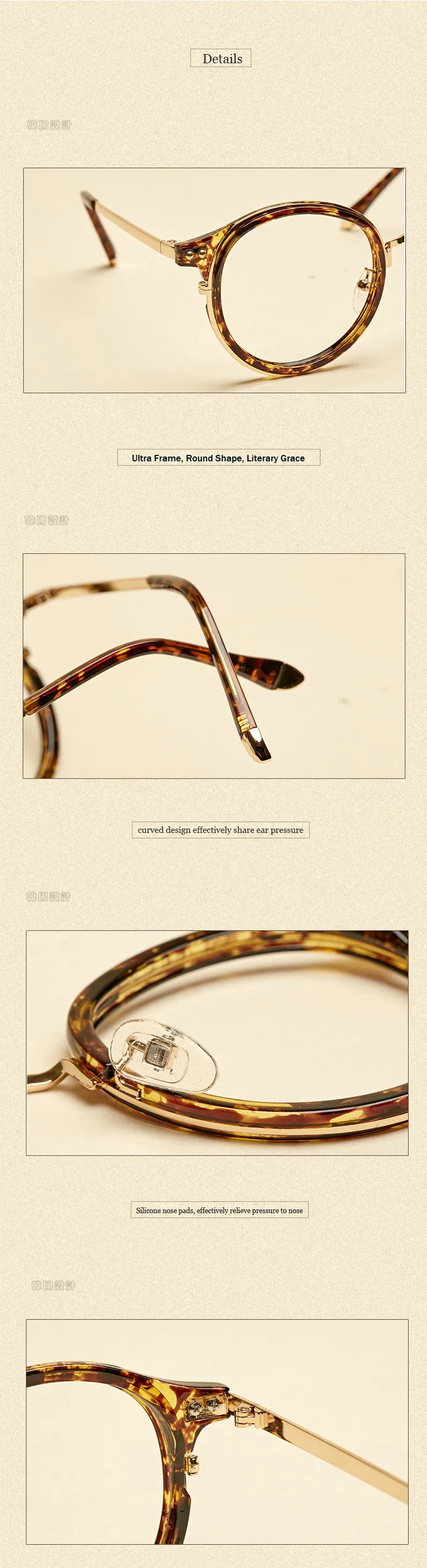 LIYUE Близорукость очки рамки металлические ножки круглые очки для женщин модные прозрачные оптические прозрачные очки