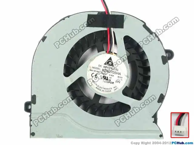 

Delta Electronics KSB0705HA -BC53 Server Laptop Cooling Fan DC5V 0.40A 3-wire