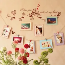 Новые 8 шт./лот " Бант дизайн креативные DIY фото стены с Зажим для каната настенные Висячие фоторамки настенный Декор