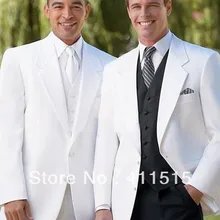 \ смокинг индивидуального пошива \ две кнопки белого костюм жениха смокинги друзей жениха Для мужчин одежда Нарядные Костюмы для свадьбы костюм для шафера