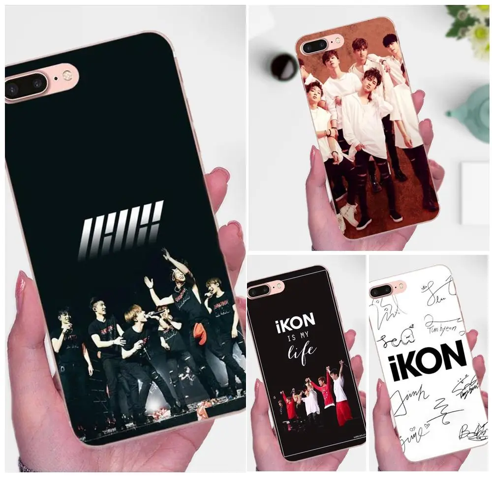 Ikon Kpop красочный стиль для Xiaomi Mi3 Mi4 Mi4C Mi4i Mi5 Mi 5S 5X 6 6X 8 SE A1 Max Mix 2 Note 3 4 мягкие чехлы