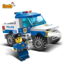 Gudi 9306 84 Pcs Série Do Caminhão Do Carro Da Polícia Da Cidade de Figuras Modelo Montado Blocos de Construção Compatíveis com Legoings Brinquedos Da Cidade
