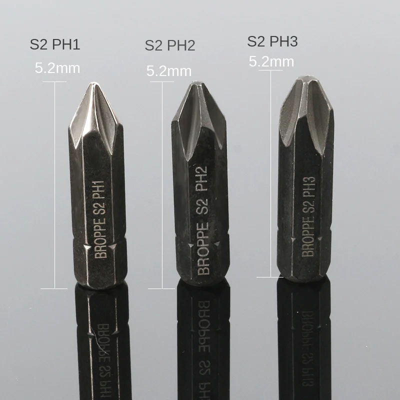 

3PCS Cross Phillips Electric Magnetic Screwdriver Bit Set 8mm Hex Heavy Duty Impact impact screwdriver For Loosen Screws