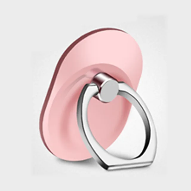 Кошка Универсальный 360 кольцо-держатель для пальца мобильный телефон стенд держатель крепление поддержка для IPhone Xiaomi huawei samsung LG стойка для HTC держатель - Цвет: pink-oval