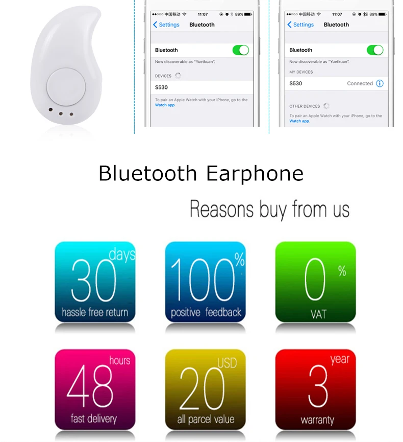 EASYIDEA, Bluetooth наушники, мини спортивные наушники, беспроводные, Bluetooth 4,0, гарнитура, ушные крючки с микрофоном, наушники, Handfree для телефона, ПК