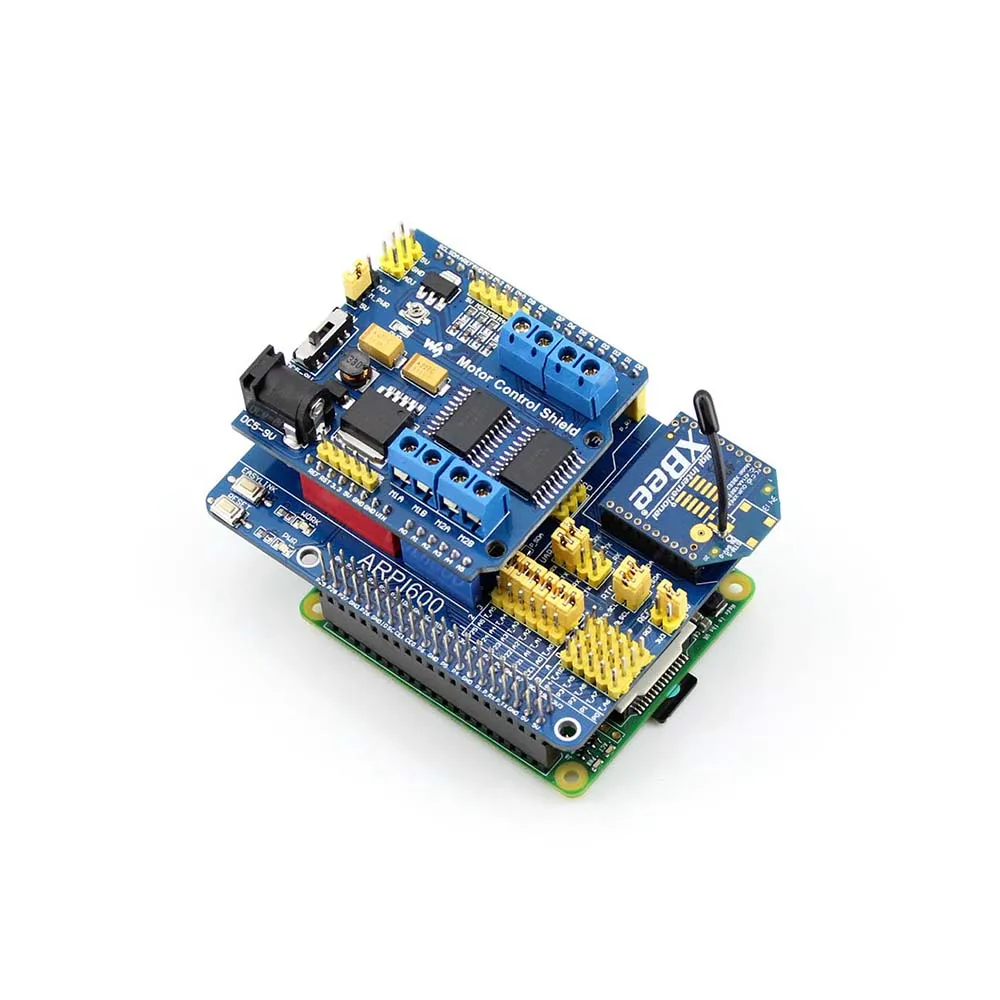 Плата расширения Waveshare ARPI600 IO для всех RPi 3 B/3B +/2 B управления мотором/GSM/GPRS Щит и XBee с