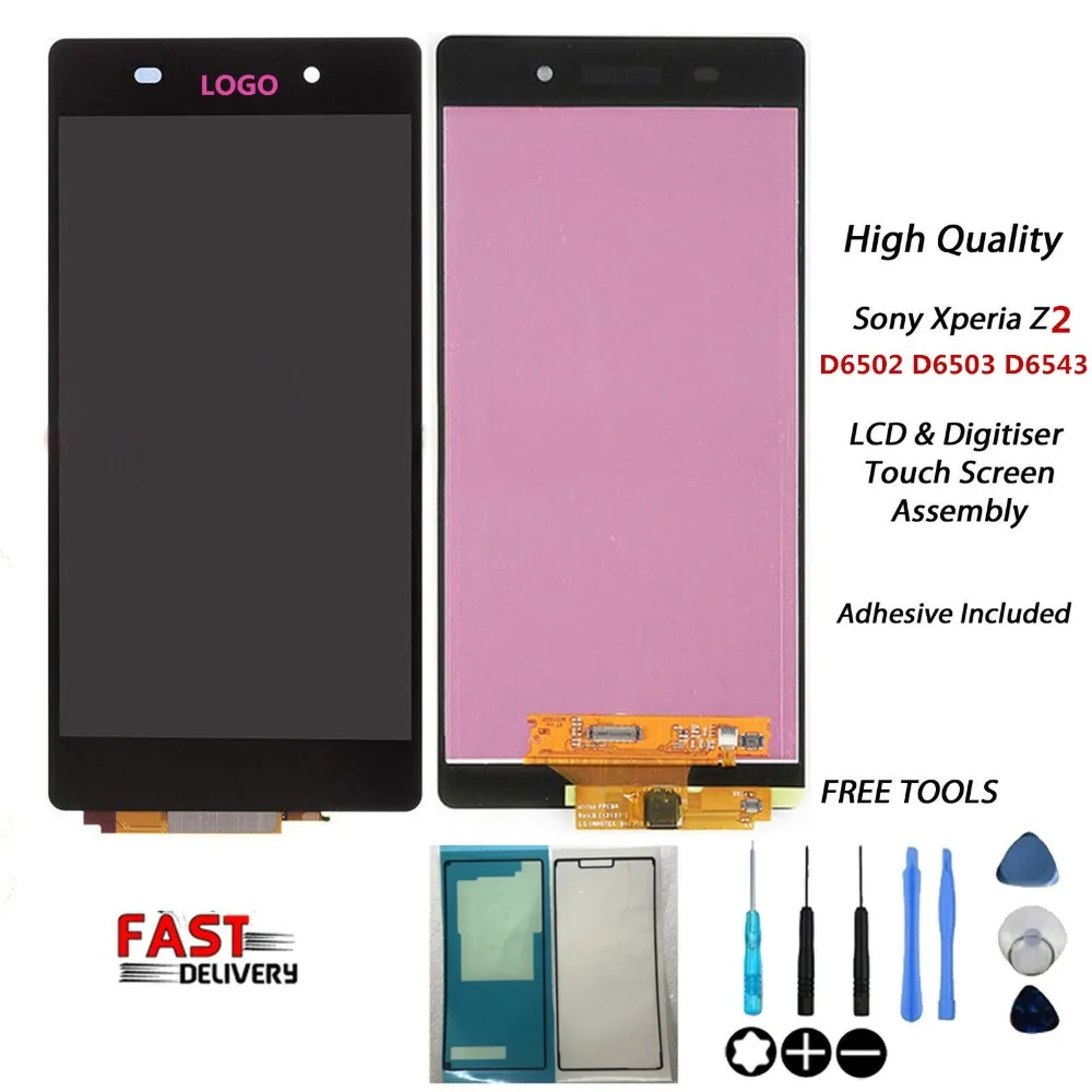 

d6503 lcd For Sony Xperia Z2 LCD L50W D6502 D6503 Display Touch Screen Digitizer For Sony Z2 Display Assembly Replacement Parts