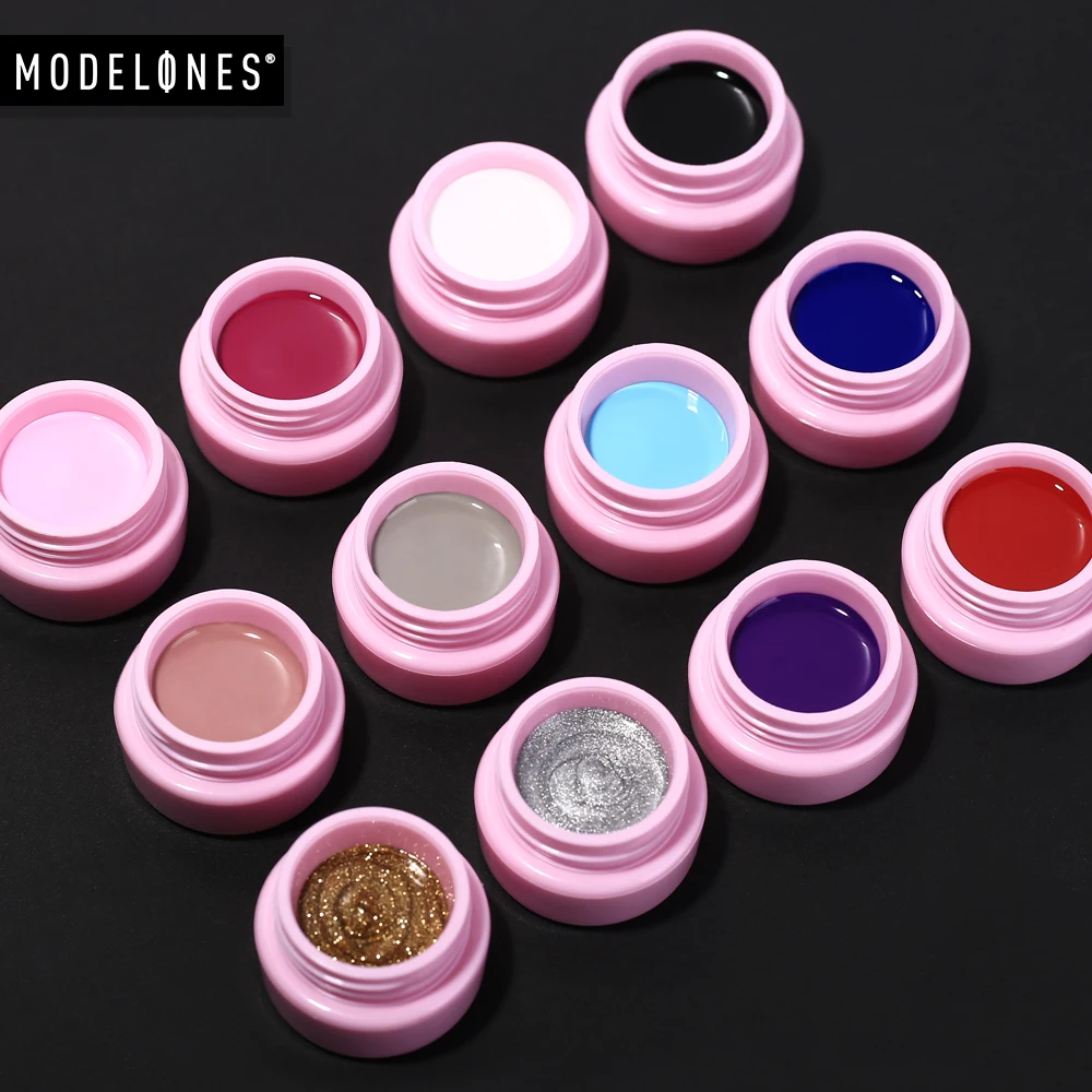 Modelones Starry Painting Gel 12 Colors 5g Pure Color Varnish Nail Art