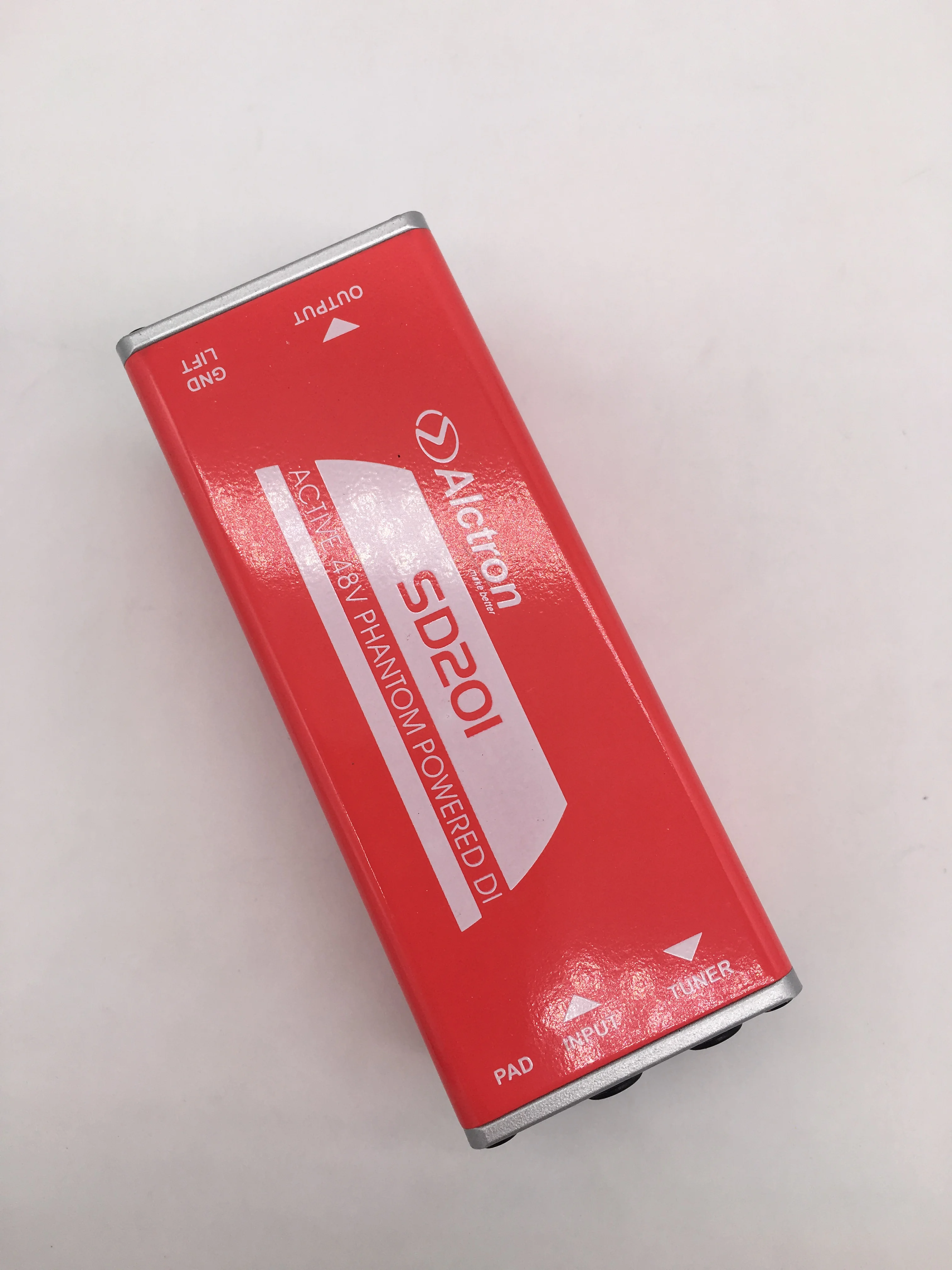 ALCTRON SD201 active 48V phantom powered DI box для записи гитары и сценического представления, акустической и электрической гитары