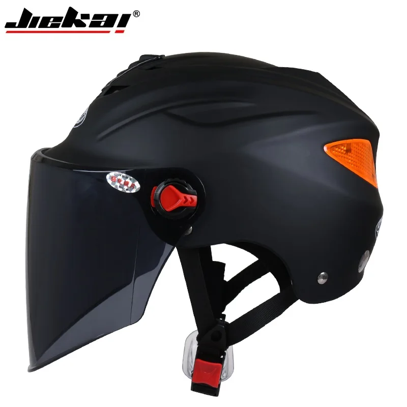 Новый JieKai летние мотоциклетные шлемы электрический велосипед скутер шлем солнцезащитный крем anti UV заездов шлем Каско Capacete