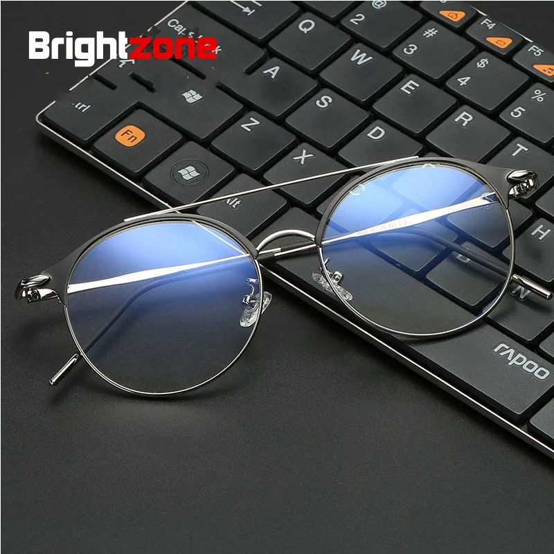 

Brightzone New Anti Blue Light Glasses Computer Clear Metal Glass Concise Campus Men Optical Women Eyewear Frames Accessories
