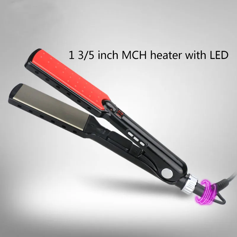 High Temperature Wide Plates Straightening Irons MCH Titanium Flat Iron