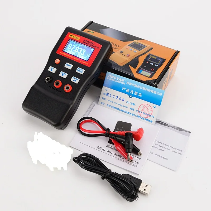 Ceny Precyzyjny cyfrowy miernik indukcyjności pojemności automatyczny Tester komponentów 500KH LC RC oscylacja multimetr indukcyjności 0.01pF