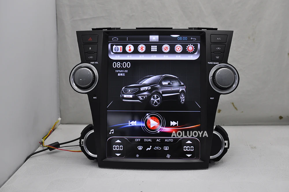 Top Aoluoya RAM 2GB  Android 6.0 CAR DVD PLAYER For Toyota Highlander 2009-2012 2013 2014 Radio GPS navigation multimedia WIFI 3G 0