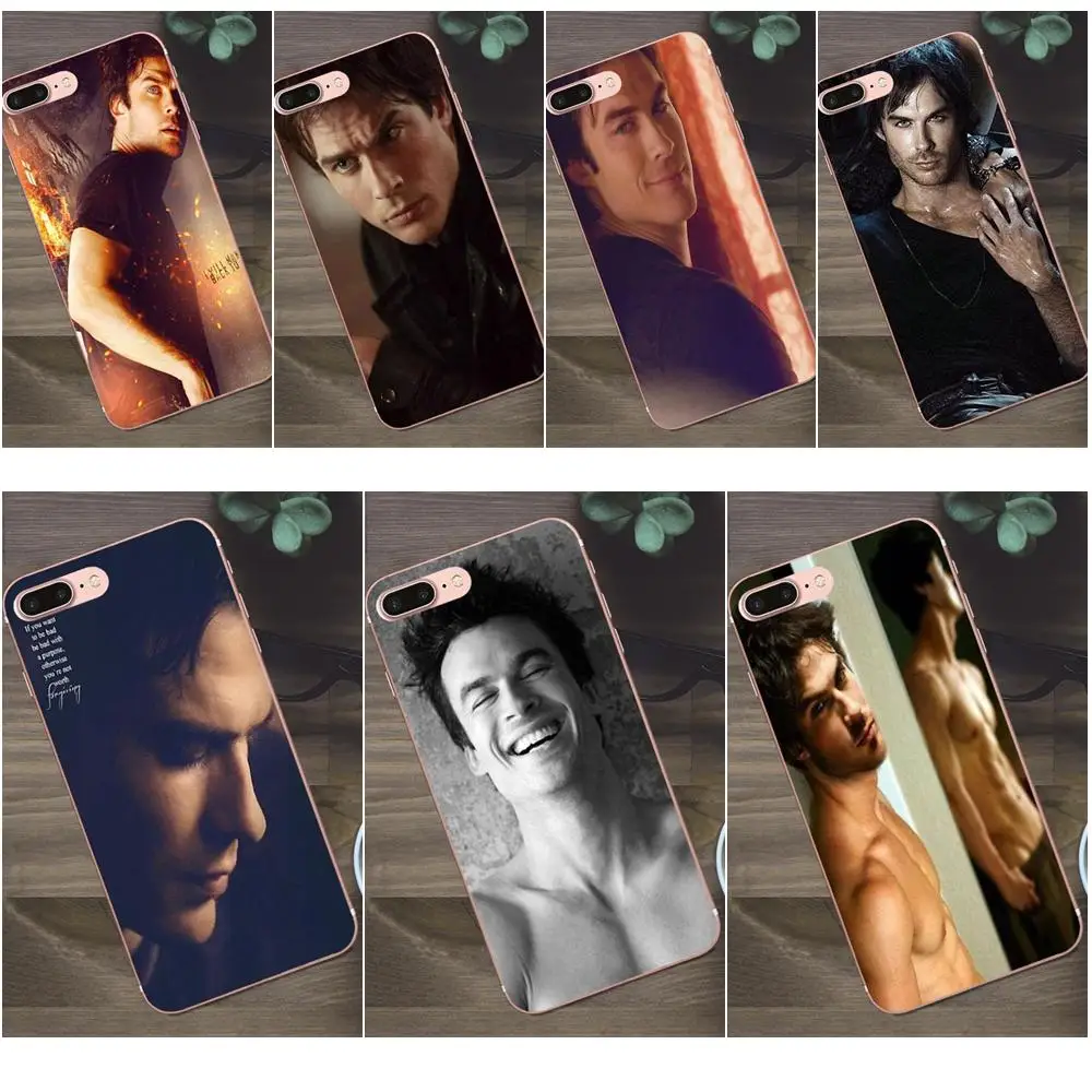 

Bixedx Cell Case Vampire Diaries Damon Salvatore For Apple iPhone 4 4S 5 5C SE 6 6S 7 8 Plus X Galaxy A3 A5 J1 J2 J3 J5 J7 2017