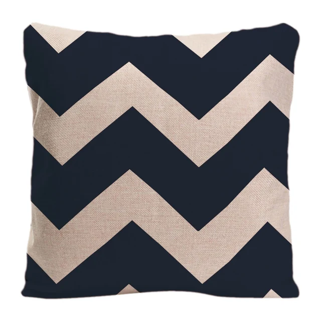 Grey White Striped Cushion Cover Decorative Pillow For Sofa Car Covers Geometry Pillow Case
