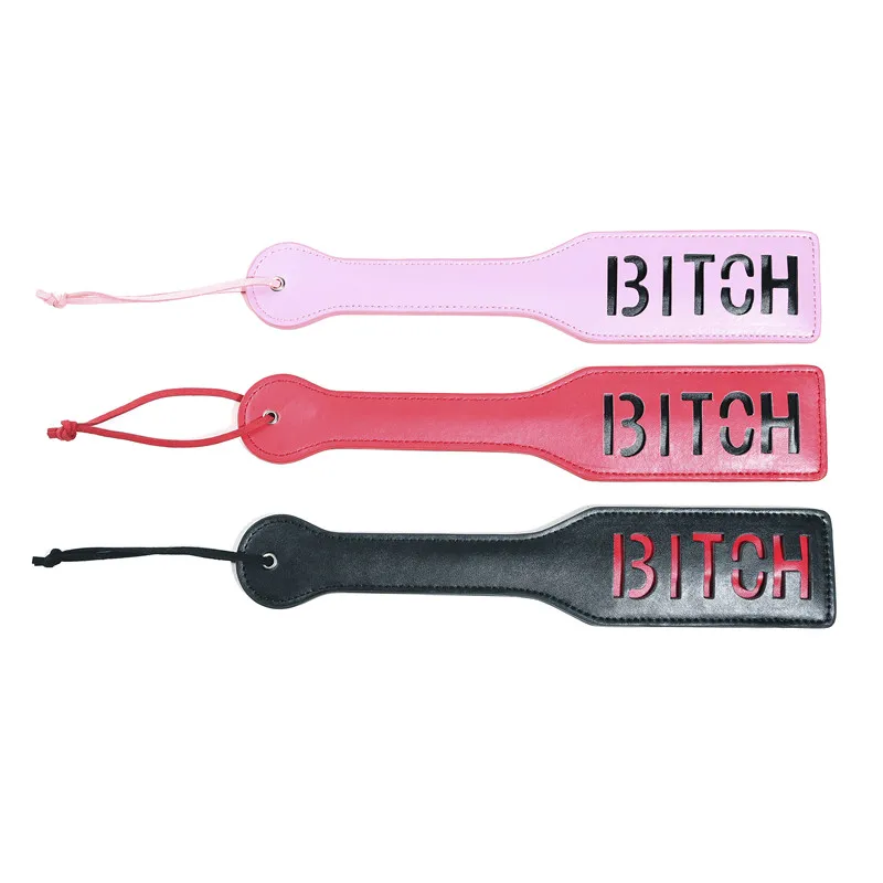 Черная красная розовая штыревая лопатка 320 мм|spanking paddle|fetish bdsmbdsm whip |