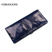 CHSANATO, женские кошельки, натуральная кожа, Женский держатель для карт, кошельки, Роскошный кошелек, Дамский Длинный клатч, кошелек