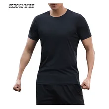 ZXQYH летние мужские фитнес-футболки для бега быстросохнущие дышащие походные футболки для спорта на открытом воздухе треккинговые альпинистские горные рубашки