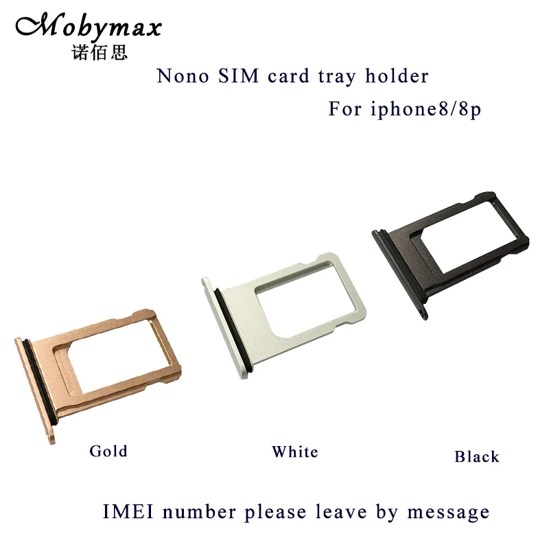 

Mobymax 1Pcs Micro SIM Card Tray Holder Slot Replacement for Apple for iphone 8/8p