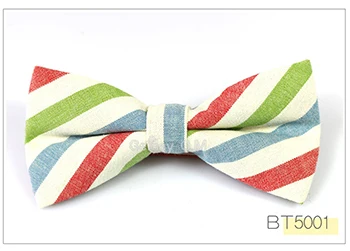 New Men Fashion Classic Plaid Cotton Bowtie Neckwear Adjustable Mens Bow Tie for wedding england style ties - Цвет: BT5001