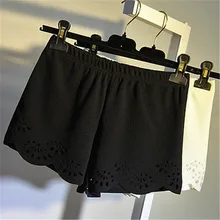 Женские популярные шорты, открытые, цветочные, одноцветные, элегантные шорты, летние милые шорты, новые летние повседневные пляжные шорты