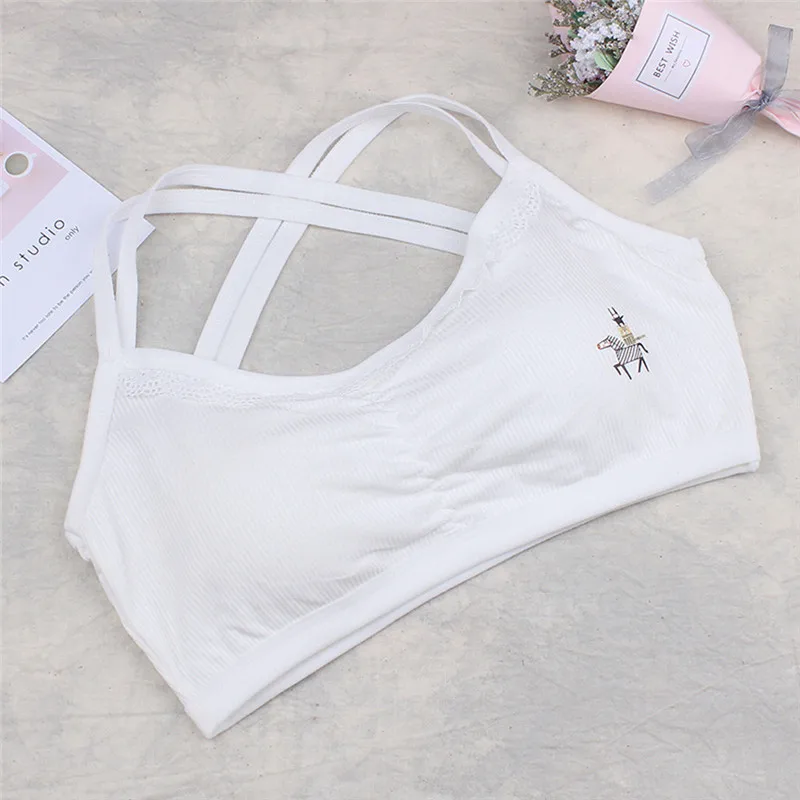 Underwear girl cotton clothes Kids Girls Underwear Bra Vest Children Underclothes Sport Undies Clothes (16)