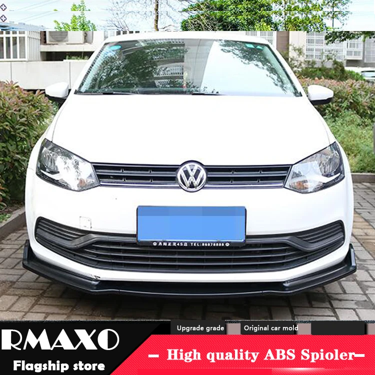 

For VW POLO ABS Rear Bumper Diffuser Protector For 2014-2017 POLO Body kit bumper rear Front shovel lip rear spoiler