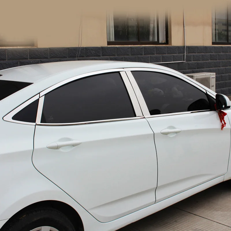 Vtear хром хендай солярис для hyundai Solaris оконная отделка крышка наружный корпус