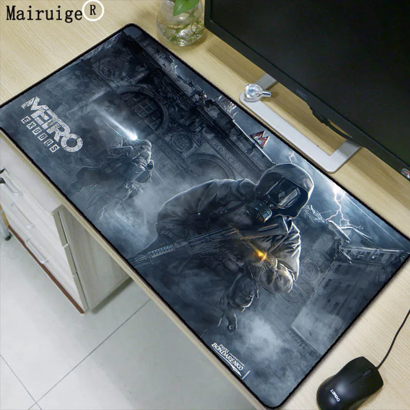 

Mairuige Simple Design Metro Office Gamer Soft Lock Edge Waterproof Mouse Pad Free Shipping Large Mouse Pad Keyboards Mat
