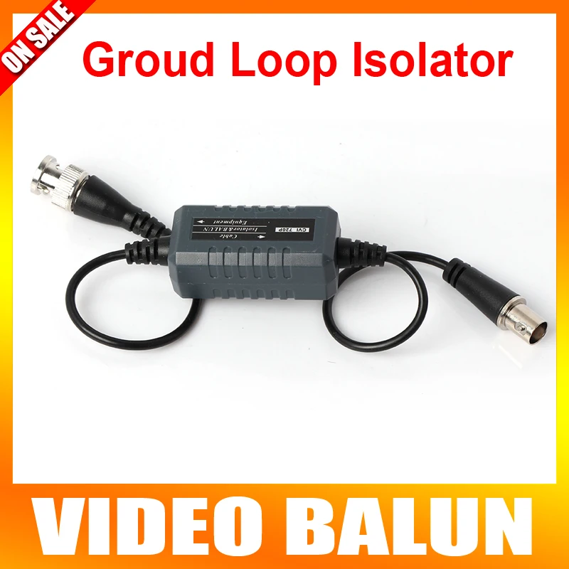 

Hot Sale Black Male to Female HD Coaxial Video Ground Loop Isolator For Analog High Definition 720P HDCVI Camera