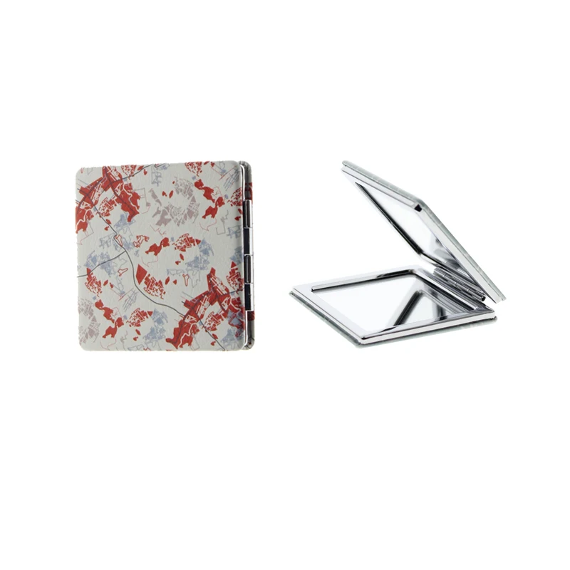6*6cm Square Double Sided Stainless Steel Cute Small Folding Portable